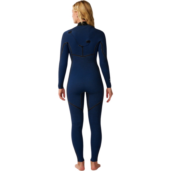 2026 Rip Curl Womens E-Bomb 4/3mm Zip Free Wetsuit 16LWFS - Dark Green